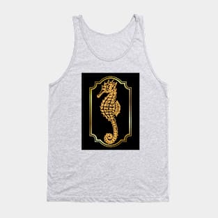 Golden seahorse Tank Top